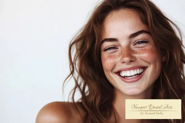 Newport Beach patient showing natural smile after minimally invasive cosmetic dentistry with Dr. Russell Kelly at Newport Dental Arts
